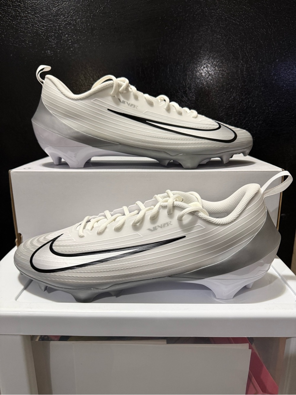 Nike Vapor Speed 3 Football Cleats ‘White Wolf Grey’ FB3303-100 Men's Size 14